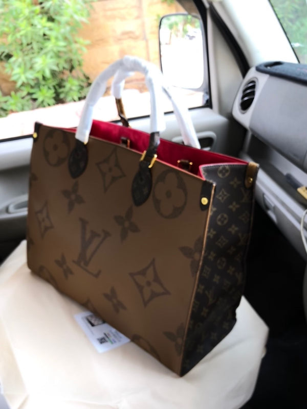 Louis Vuitton Monogram Brown Canvas Tote Bag