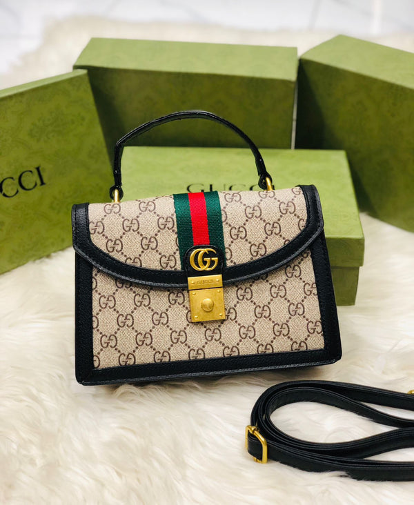 Gucci Small GG Monogram Top-Handle Bag